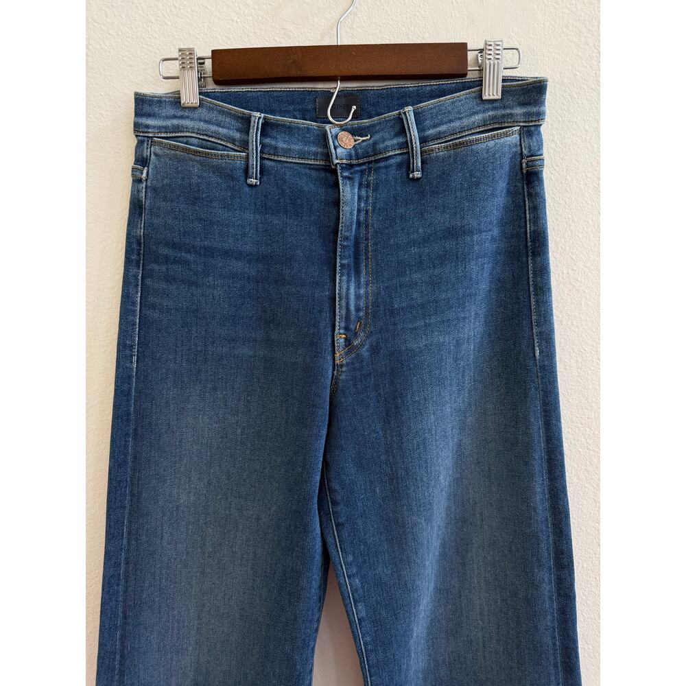 MOTHER Blue Wide Leg Flare Jeans - Picture 4 of 16